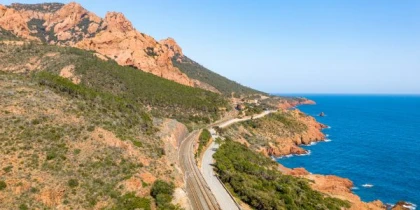 Route de la corniche à Saint Raphaël