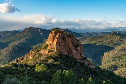 Vue depuis le pic de l'ours, l'Estérel