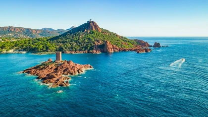 vue Cap Dramont et Ile d'Or