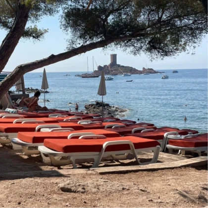 Plage privée île d'Or Saint-Raphaël