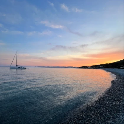 Coucher de soleil plage du Débarquement