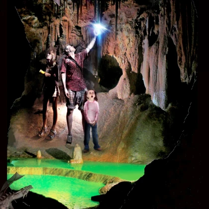 Visite de la grotte de la baume obscure vacances de Pâques