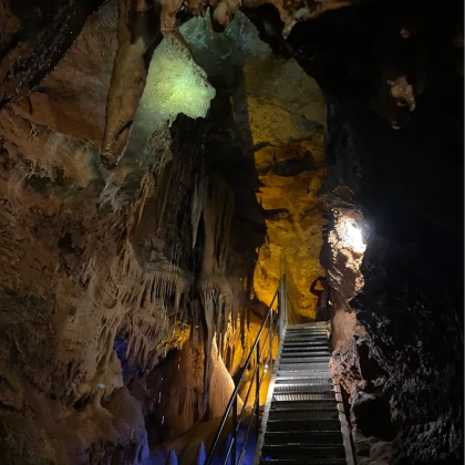 Visite de la grotte de la baume Obscure