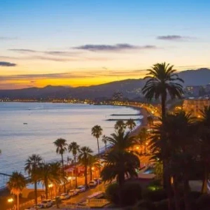 Coucher de soleil à Cannes