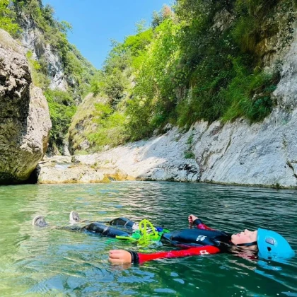 Spot canyoning Côte d'Azur pendant la canicule