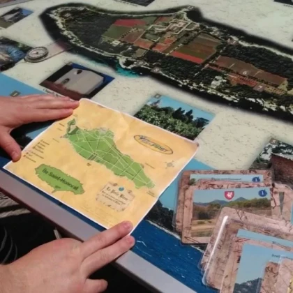 carte au trésor sur l'ile sainte marguerite pour sortie scolaire