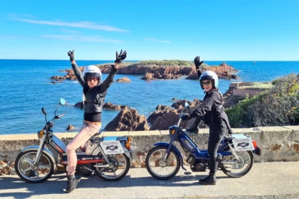 Balade accompagnée en mobylette Vintage 2h ou 3h - Saint Raphaël - Expérience Côte d'Azur