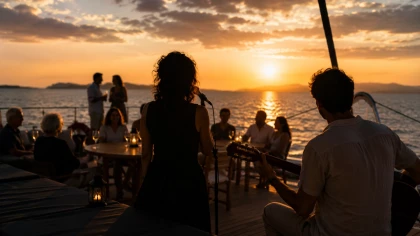 Départ Hyères | La Soirée Jazz à Porquerolles | Plage de la Badine - Expérience Côte d'Azur