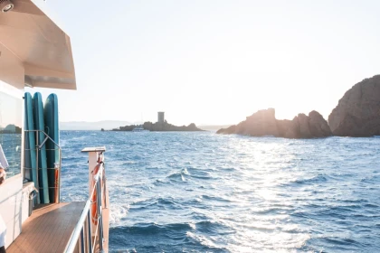 Catamaran St Raphaël - Coucher de soleil - Cap Dramont & Ile d'Or - Expérience Côte d'Azur