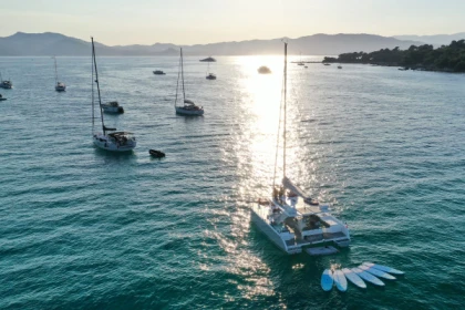 EXCURSION privée en Catamaran - SUNSET + FIREWORKS (6h) - NOMAD3 - Expérience Côte d'Azur