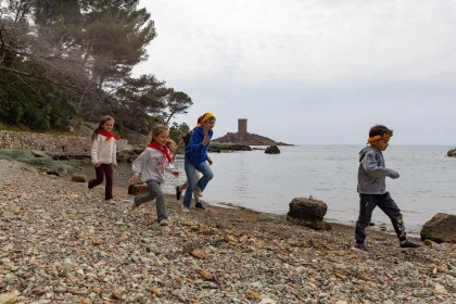 Course contre la montre koh lanta enfant