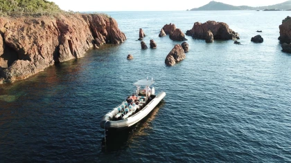 Les Calanques de l'Esterel - Départ Saint-Raphael - Semi rigide - Expérience Côte d'Azur