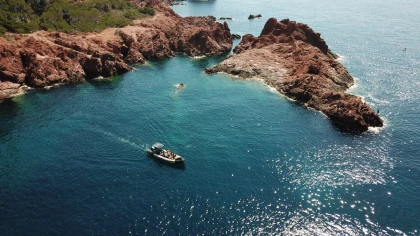 Les Calanques de l'Esterel - Départ Saint-Raphael - Semi rigide - Expérience Côte d'Azur
