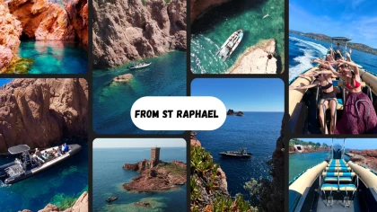 Les Calanques de l'Esterel - Départ Saint-Raphael - Semi rigide - Expérience Côte d'Azur