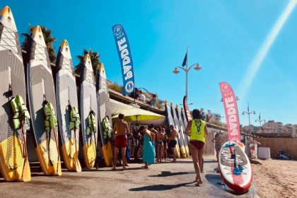 Location 1H de paddle - paddle tandem - canoë-kayak - Expérience Côte d'Azur
