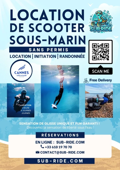 Location journée scooters sous-marins U1  – Livraison incluse - Expérience Côte d'Azur