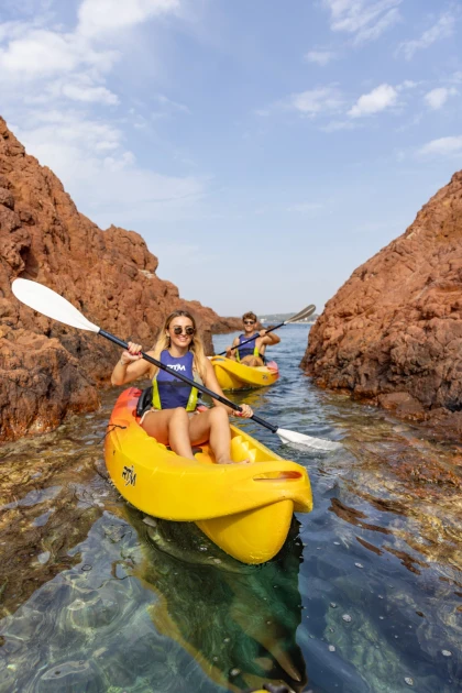Location Kayak de mer - En face de l'Ile d'or - Expérience Côte d'Azur