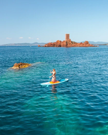 Location Paddle - En face de l'Ile d'or - Expérience Côte d'Azur
