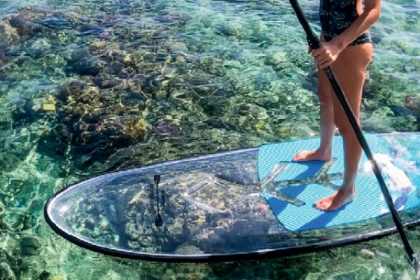 Location Paddle transparent 1H ECA AGAY - Expérience Côte d'Azur