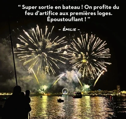 Croisière privée & feu d’artifice à Saint-Raphaël – Soirée exclusive en mer - Expérience Côte d'Azur