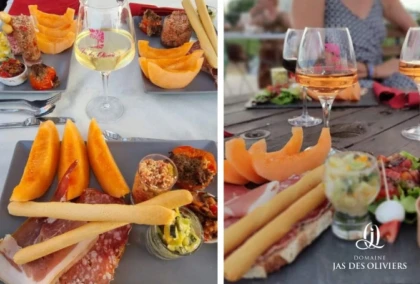 Plancha Dégustation : coucher de soleil avec vue sur les vignes - Expérience Côte d'Azur