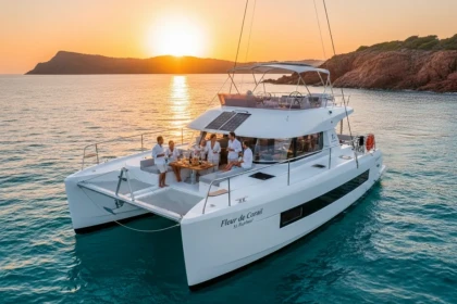 Sunset privé en catamaran avec skipper à Saint-Raphaël – Estérel - Expérience Côte d'Azur