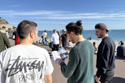 Enterrement de vie de garçon à Nice avec chasse au trésor et défis photo en groupe