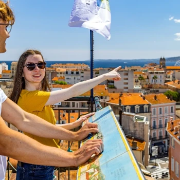 couple au musée archéologique de Saint Raphaël