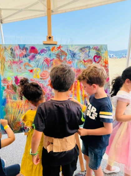 Live painting participatif immersif BoeM - Spécial jeunesse et scolaire - Expérience Côte d'Azur