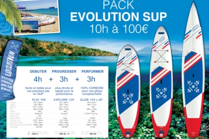 Pack EVOLUTION 10h  Stand-up Paddle - Expérience Côte d'Azur