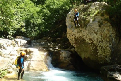 randonnée aquatique facile gorges du loup