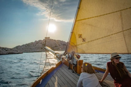 Coucher de soleil sur La Flaneuse - Expérience Côte d'Azur