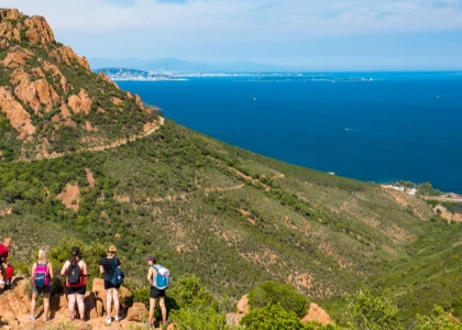 Randonnée vue mer Massif de l'Estérel, Agay