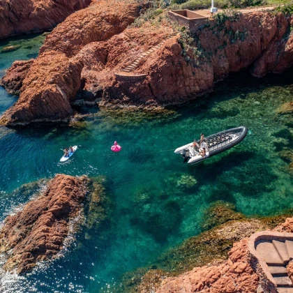 Sortie bateau calanques de l'Estérel