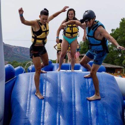 Parc aquatique journée des employé avec famille