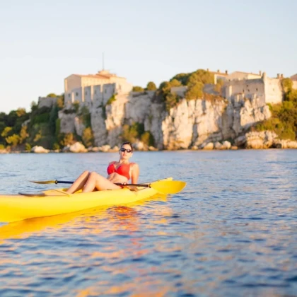 Location de kayak aux îles de Lérins