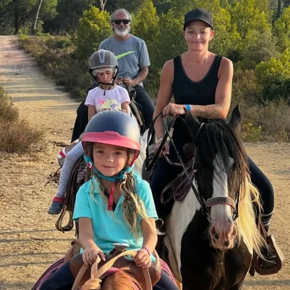 Balade à cheval en automne