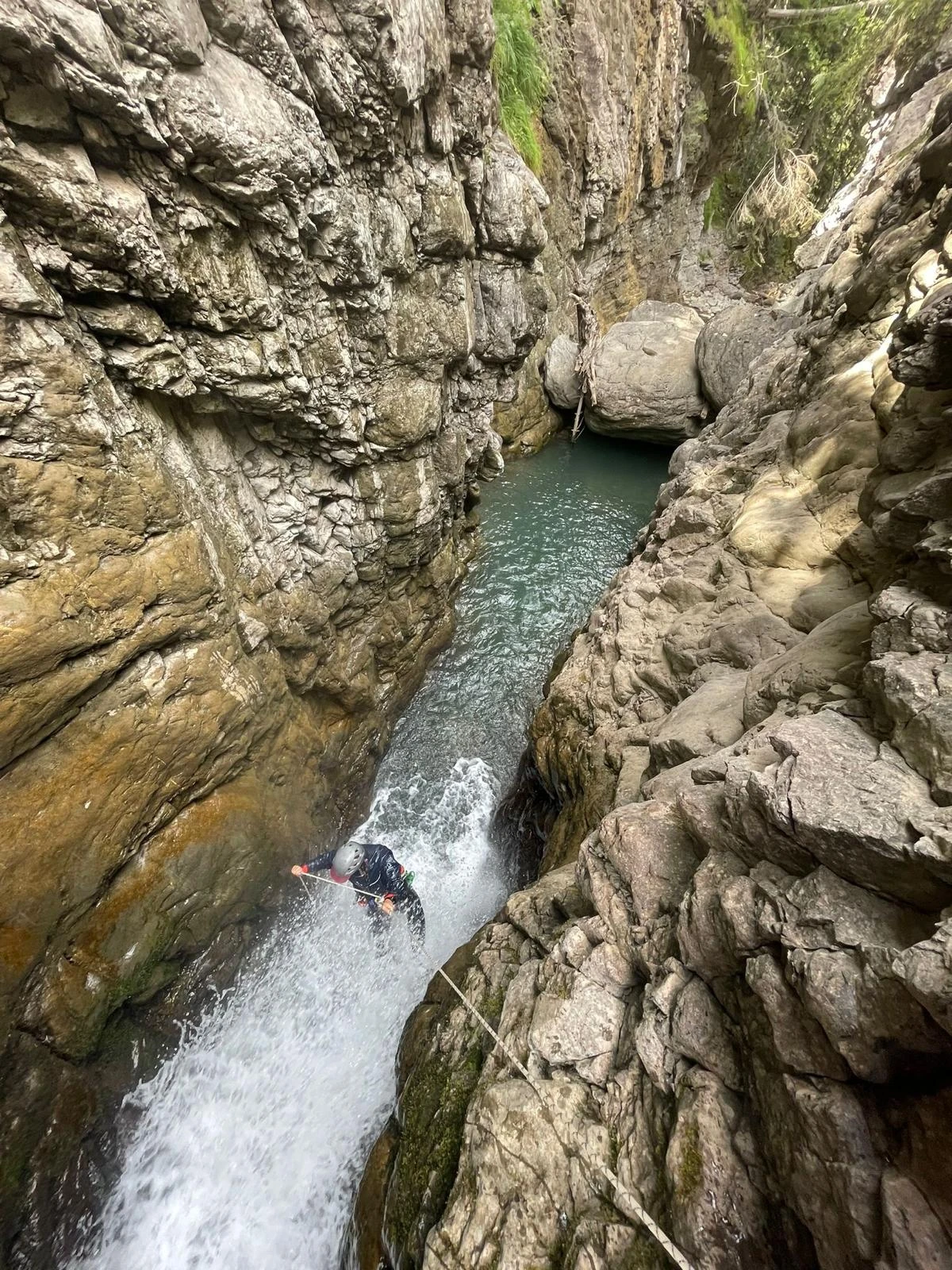 Canyoning Technique : La Lance - Expérience Côte d'Azur