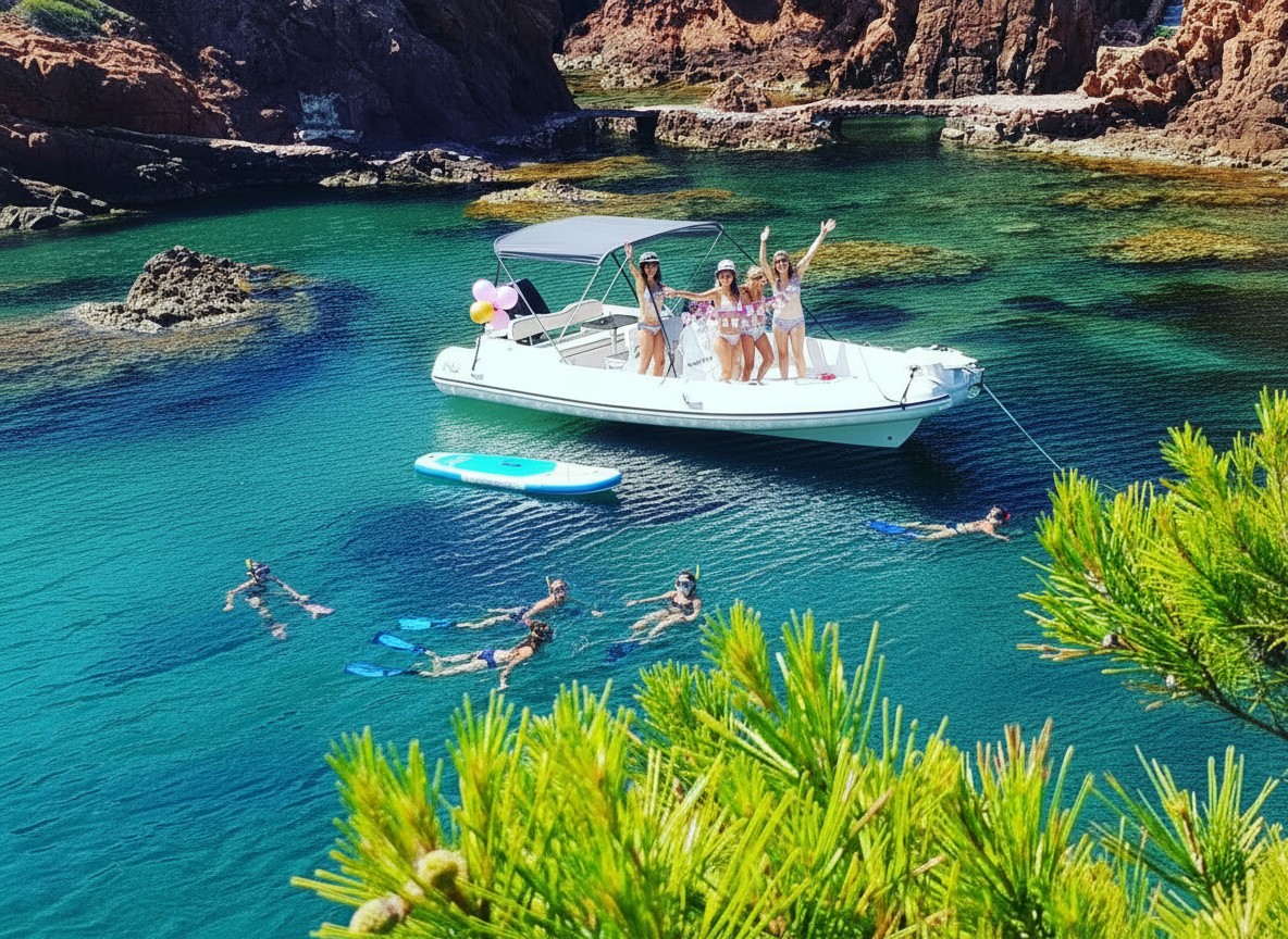 EVJF - EVG inoubliable en bateau à Saint-Raphaël - Expérience Côte d'Azur