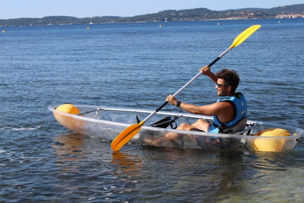 Location de kayak transparent -  plage de la Nartelle - Expérience Côte d'Azur