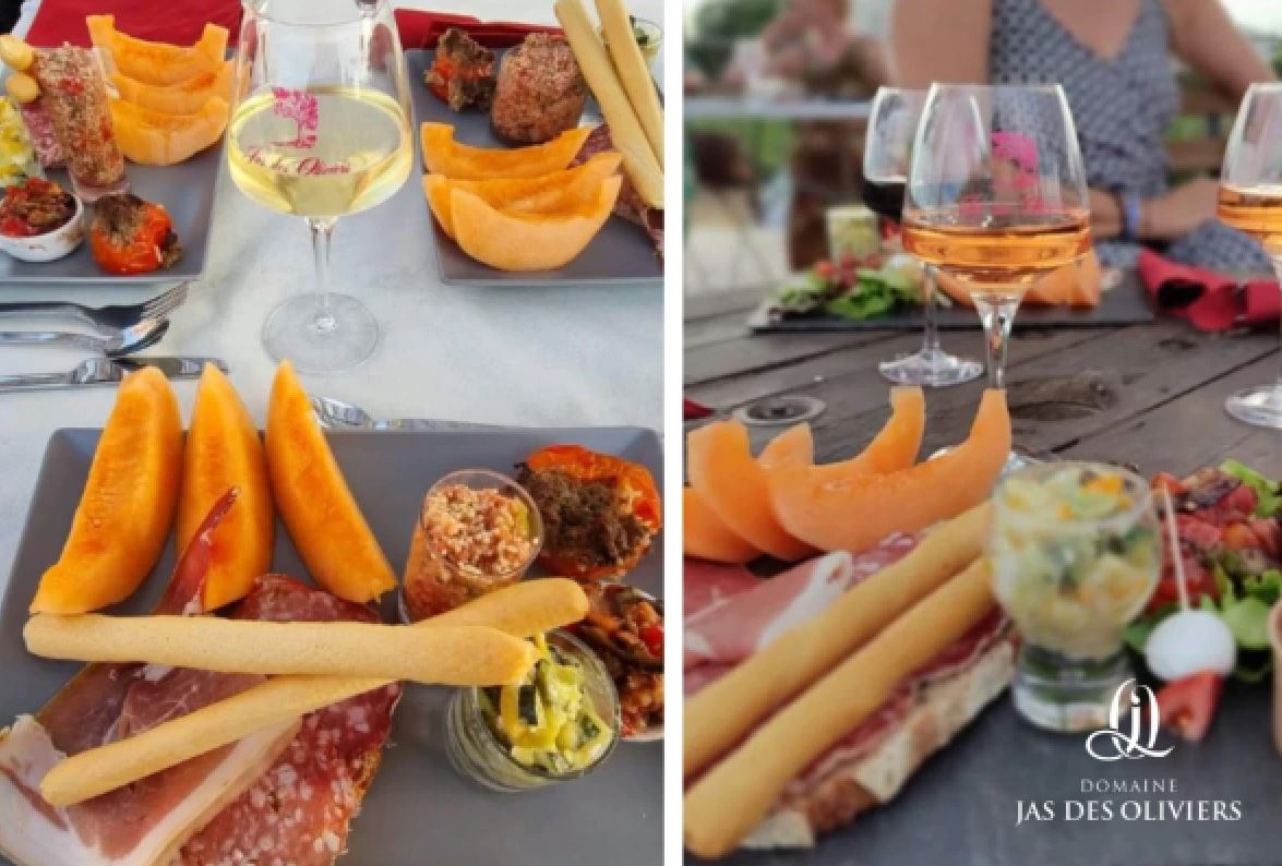 Plancha Dégustation : coucher de soleil avec vue sur les vignes - Expérience Côte d'Azur