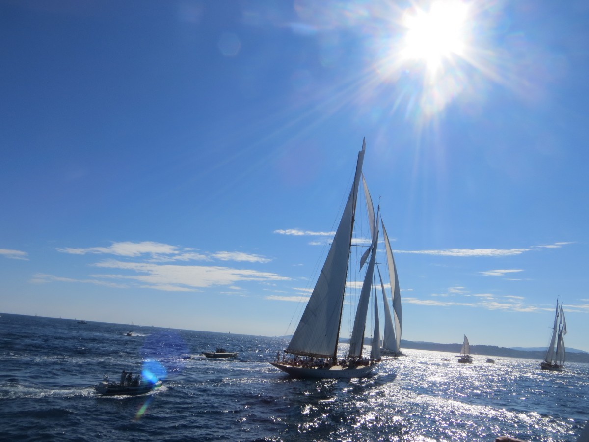 Suivi des voiles de Saint Tropez - Départ Saint Tropez - Expérience Côte d'Azur
