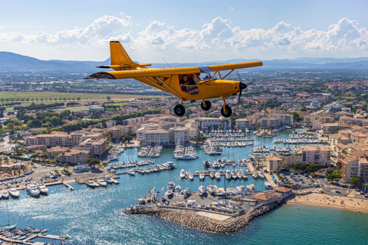Vol en ULM les Avions jaunes Fréjus - Baptême de l'air 15 ou 20 mn - Expérience Côte d'Azur