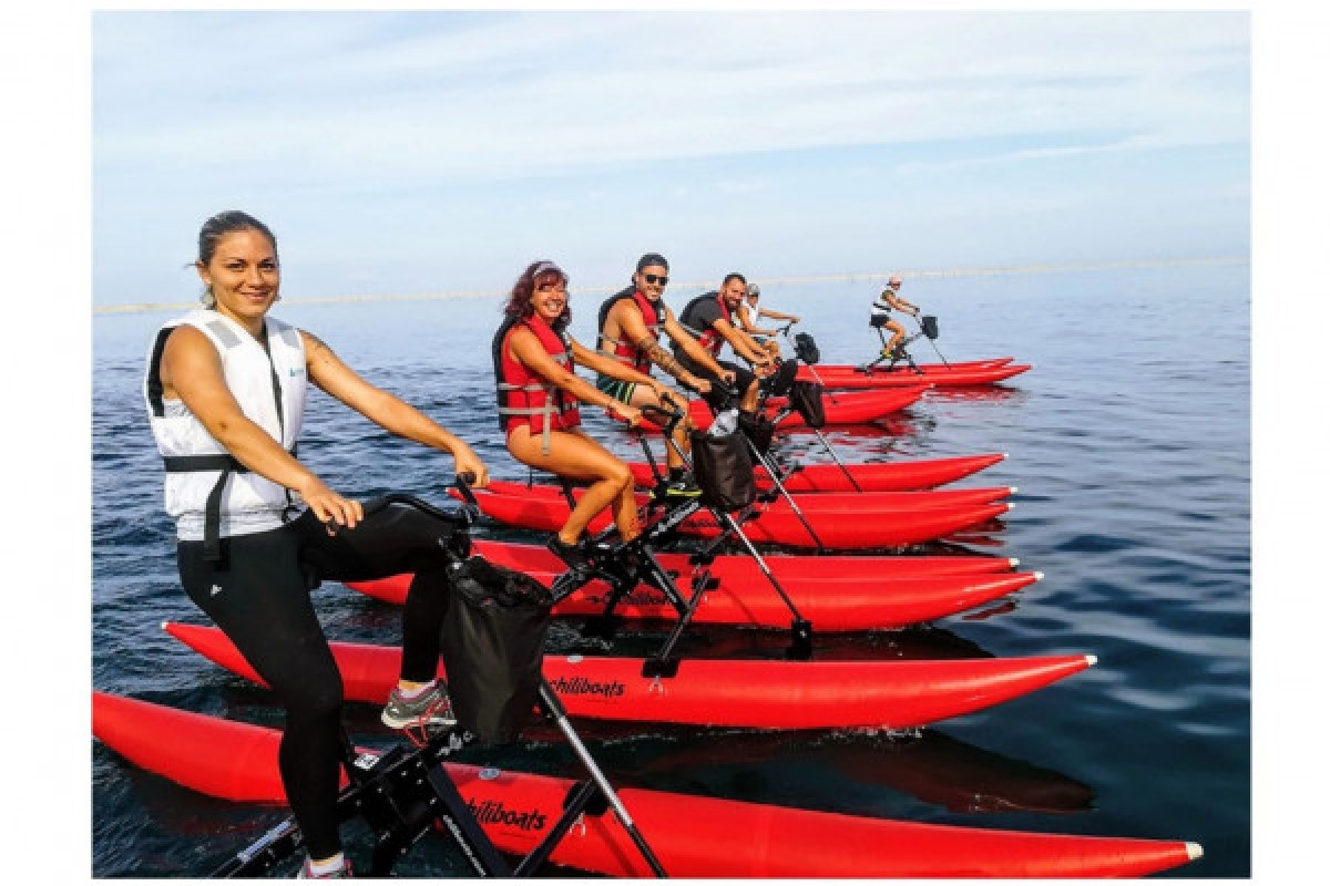 Waterbike sur la rivière de l'Argens - Saint Aygulf - Expérience Côte d'Azur